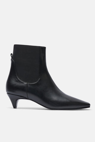 Kısa İnce Topuklu Bot | Kati - Siyah