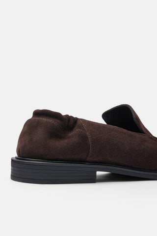 Büzgülü Gerçek Deri Loafer | Como - Kahverengi