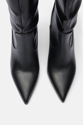 Dolgu Topuklu Çizme | Noir - Siyah