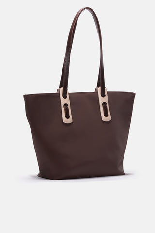 Büyük Boy Tote Çanta | Avina Large - Kahverengi