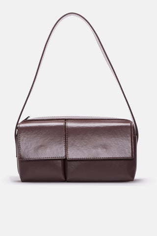 Çift Kapaklı Omuz Çantası | Soren - Kahverengi
