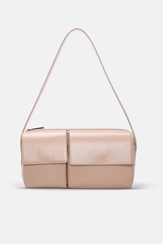 Çift Kapaklı Omuz Çantası | Soren - Vizon