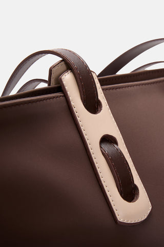 Büyük Boy Tote Çanta | Avina Large - Kahverengi