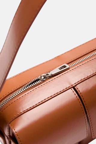 Çift Kapaklı Omuz Çantası | Soren - Taba