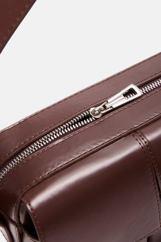 Çift Kapaklı Omuz Çantası | Soren - Kahverengi