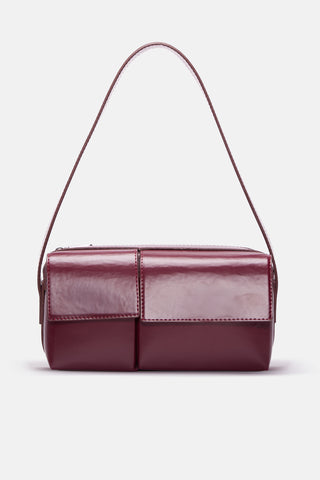 Çift Kapaklı Omuz Çantası | Soren - Bordo