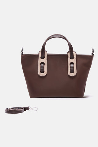 Mini Tote Çanta | Avina Micro - Kahverengi