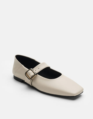 Yumuşak Deri Kadın Babet | Lita - Taş - Jorbinol