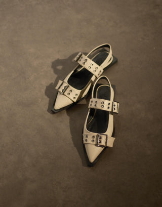 Kare Burun Arkası Açık Kadın Babet | Sebi - Taş - Jorbinol