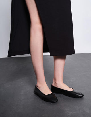 Deri Klasik Kadın Babet | Masha - Siyah - Jorbinol