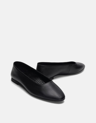 Deri Klasik Kadın Babet | Masha - Siyah - Jorbinol