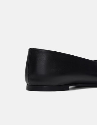 Deri Klasik Kadın Babet | Masha - Siyah - Jorbinol