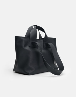 Yumuşak Derili Büyük Tote Çanta | Merila - Siyah - Jorbinol