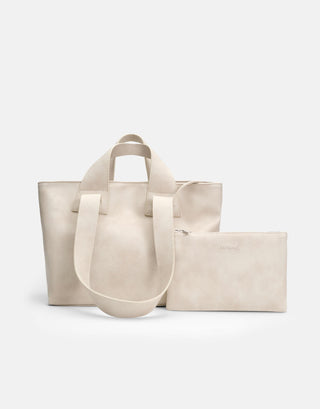 Yumuşak Derili Büyük Tote Çanta | Merila - Taş - Jorbinol