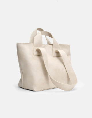 Yumuşak Derili Büyük Tote Çanta | Merila - Taş - Jorbinol