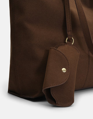 Pratik Büyük Tote Çanta | Kiva – Kahverengi - Jorbinol