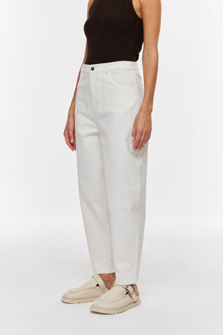 Havuç Formlu Gabardin Pantolon - Ekru