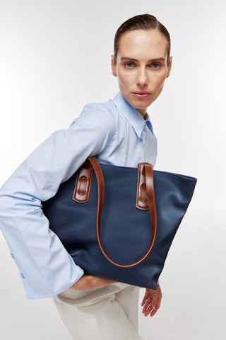 Büyük Boy Tote Çanta | Avina Large - Lacivert