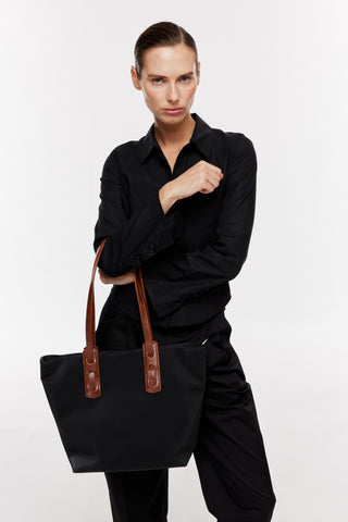 Büyük Boy Tote Çanta | Avina Large - Siyah