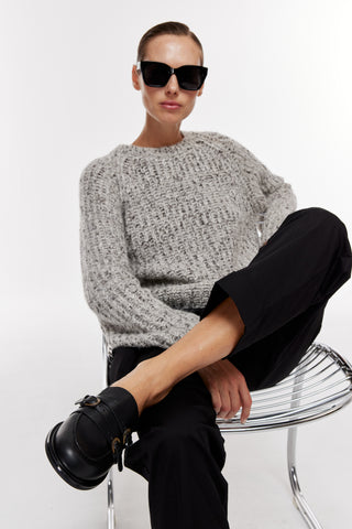 Üç Bantlı Yuvarlak Burun Loafer | Spencer - Siyah