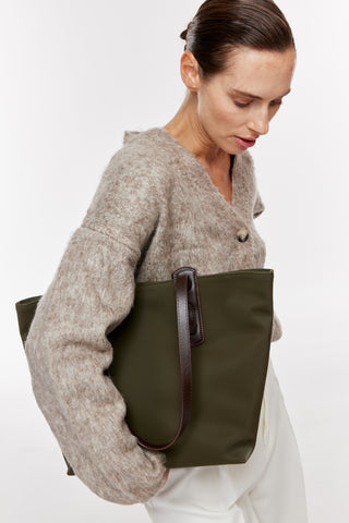 Büyük Boy Tote Çanta | Avina Large - Yeşil