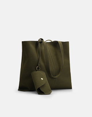 Pratik Büyük Tote Çanta | Kiva – Haki - Jorbinol