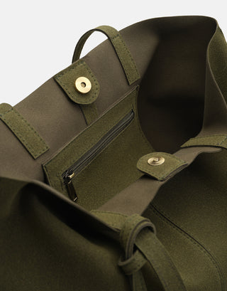 Pratik Büyük Tote Çanta | Kiva – Haki - Jorbinol