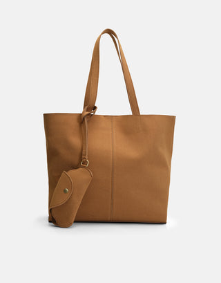 Pratik Büyük Tote Çanta | Kiva – Camel - Jorbinol