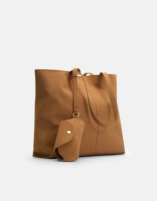 Pratik Büyük Tote Çanta | Kiva – Camel - Jorbinol