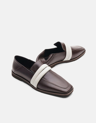 Çift Kemerli Yumuşak Kadın Babet | Guni - Kahverengi - Jorbinol