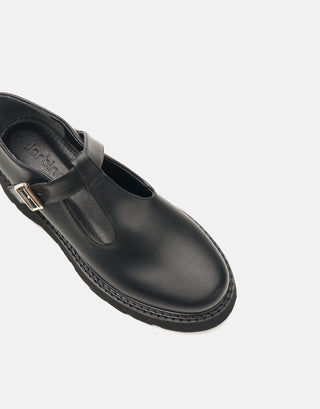 Kalın Taban Oxford Ayakkabı | Lora - Siyah - Jorbinol