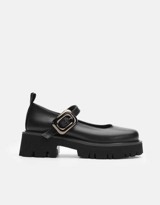 Kalın Taban Oxford Ayakkabı | Mose - Siyah - Jorbinol