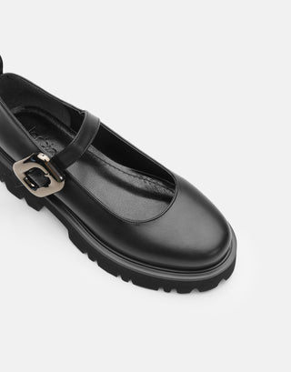 Kalın Taban Oxford Ayakkabı | Mose - Siyah - Jorbinol