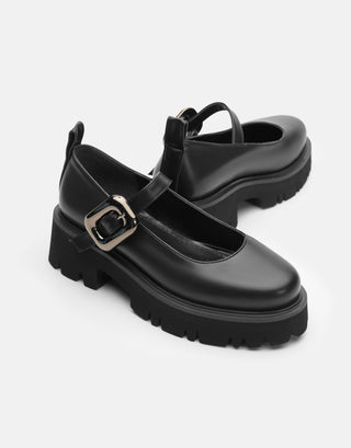 Kalın Taban Oxford Ayakkabı | Mose - Siyah - Jorbinol