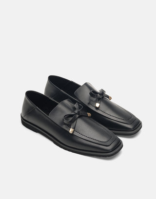 Fiyonk Detaylı Kadın Babet | Pany -  Siyah - Jorbinol