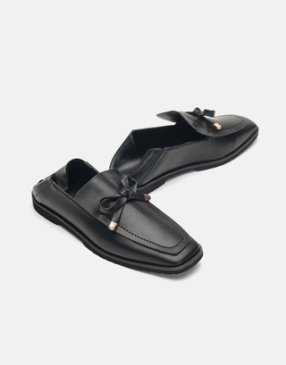 Fiyonk Detaylı Kadın Babet | Pany -  Siyah - Jorbinol