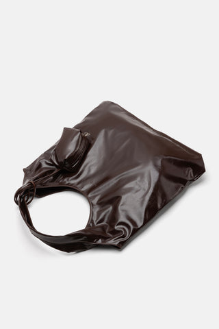 Suni Deri Büyük Çanta | Kahverengi - Jorbinol