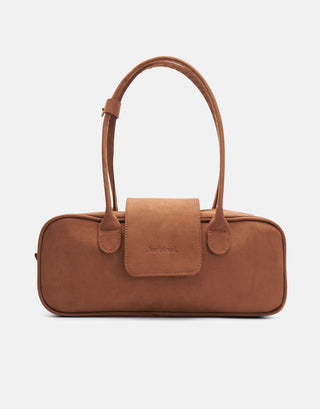 Kapaklı Süet Çanta | Rule - Taba - Jorbinol