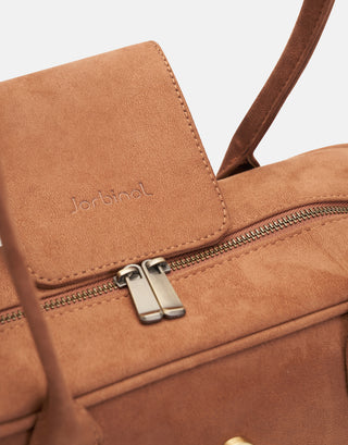 Kapaklı Süet Çanta | Rule - Taba - Jorbinol