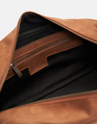 Kapaklı Süet Çanta | Rule - Taba - Jorbinol