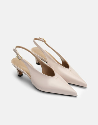 Topuklu Kadın Ayakkabı | Vale - Bej - Jorbinol