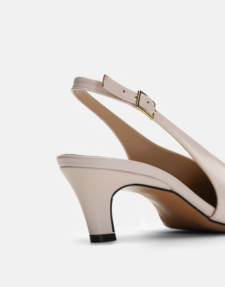 Topuklu Kadın Ayakkabı | Vale - Bej - Jorbinol