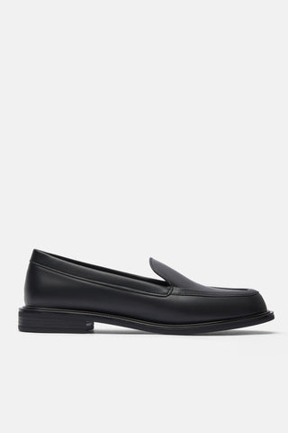 Oval Burun Klasik Loafer | Blok - Siyah