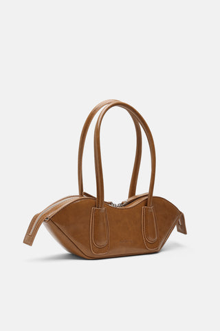 Asimetrik Tasarım Çanta | Clab - Camel - Jorbinol