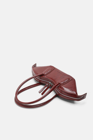 Asimetrik Tasarım Çanta | Clab - Bordo - Jorbinol