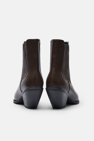 Sivri Burunlu Western Bot | Nora - Kahverengi