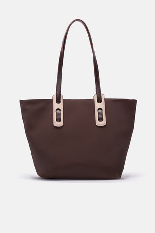 Büyük Boy Tote Çanta | Avina Large - Kahverengi