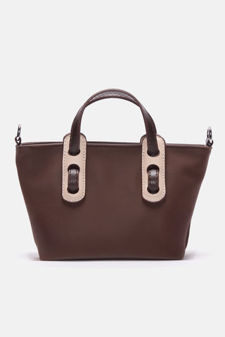 Mini Tote Çanta | Avina Micro - Kahverengi