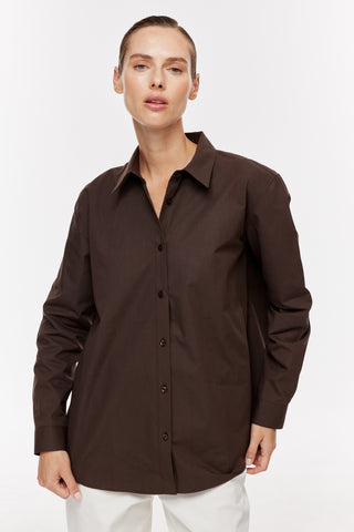 Basic Gömlek - Kahverengi
