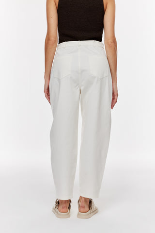 Havuç Formlu Gabardin Pantolon - Ekru
